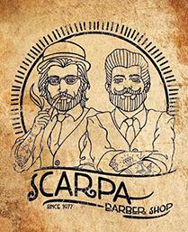 Scarpa Barber Shop Logo