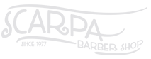 Scarpa Barber Shop Logo